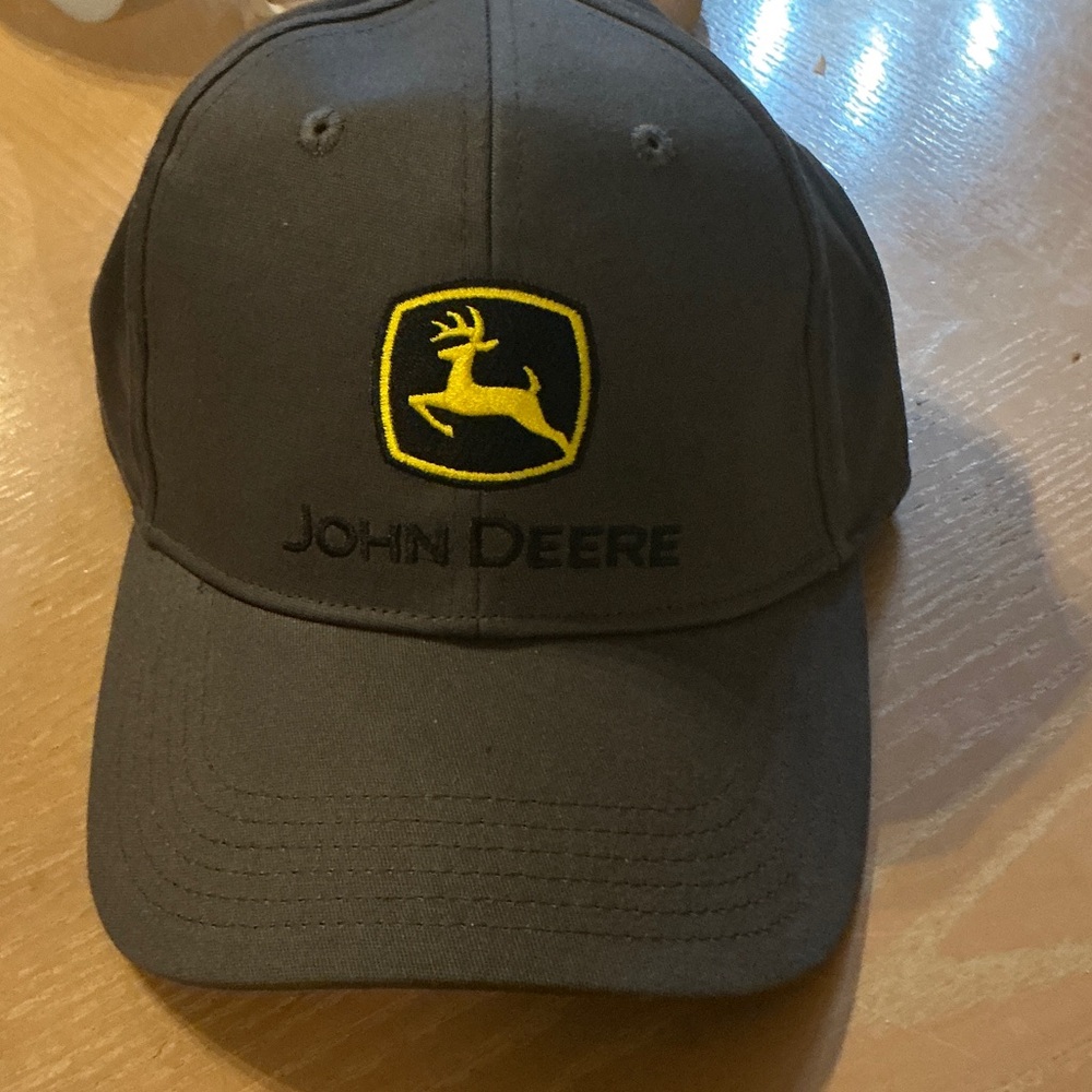 John Deere army green and Yellow Logo Hat